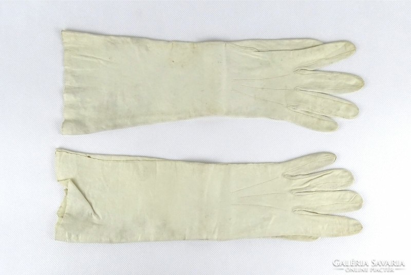 1J637 old elegant women's leather gloves circa 1920-30