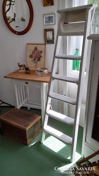 Old ladder painted white