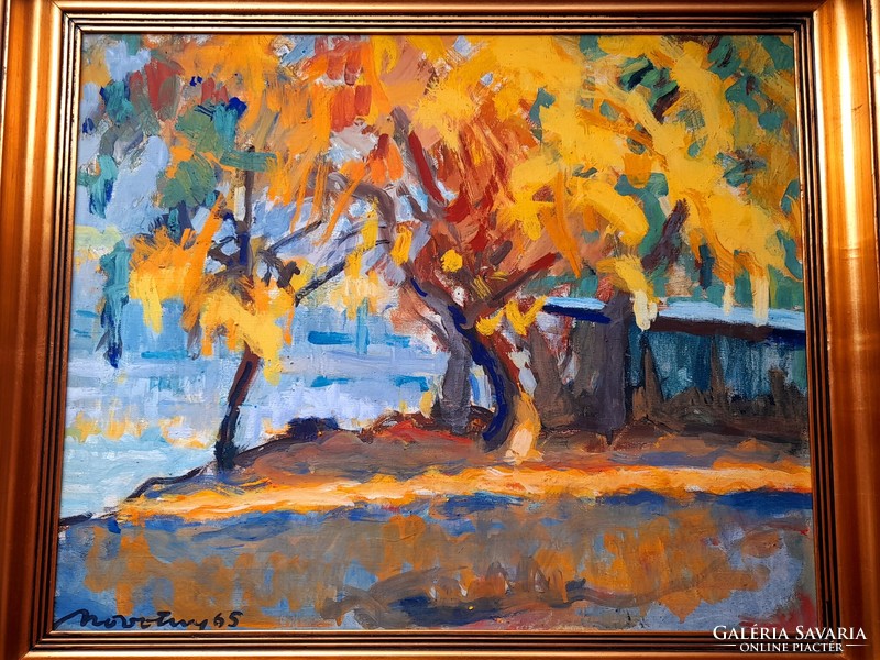 Emil Róbert Novotny autumn tree c. His painting is from 1965