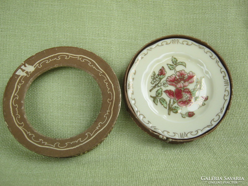 Zsolnay porcelain ring holder bowl, hand painted