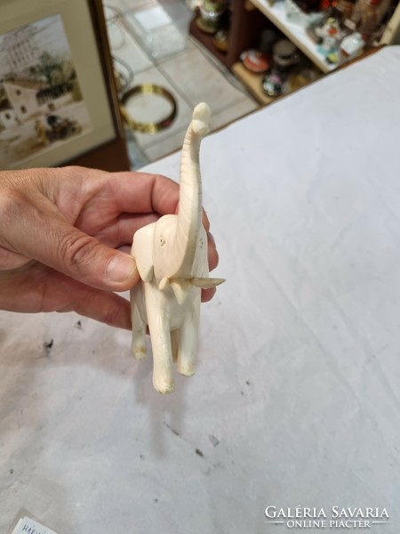 Old bone elephant figure