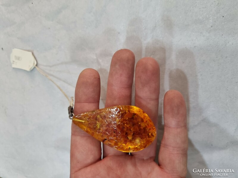 Old amber pendant