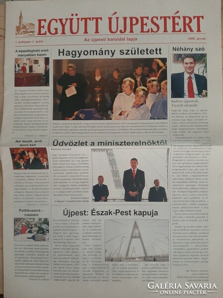 Újpesti baloldal lapja I. évfolyam  1. szám  2009 január