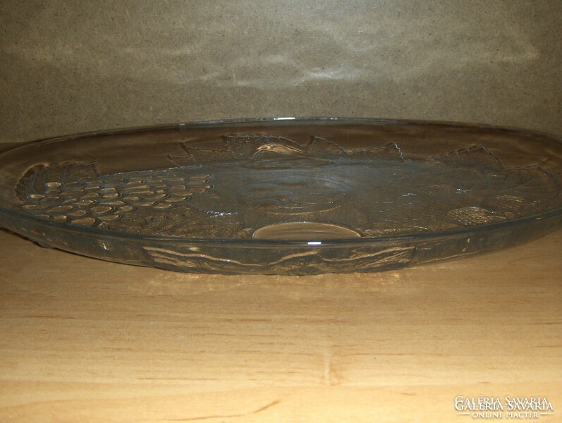 Retro oval fruit pattern serving bowl centerpiece (afp)