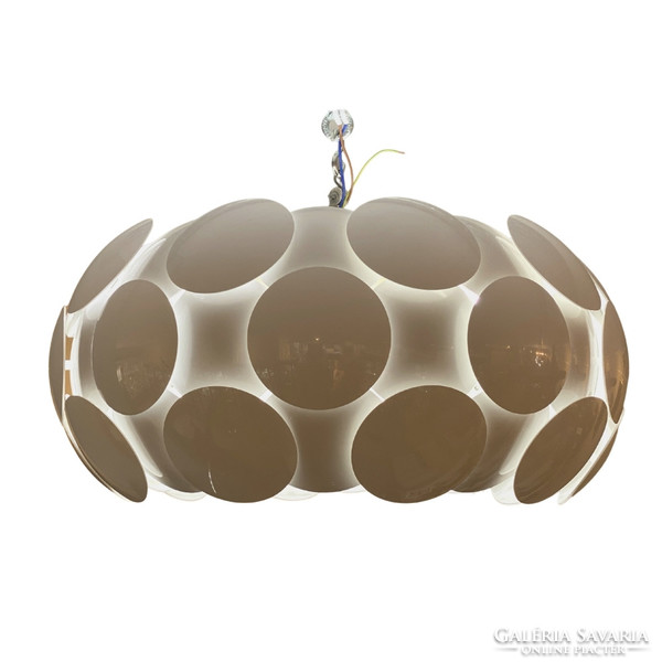 White space age ceiling lamp - b91