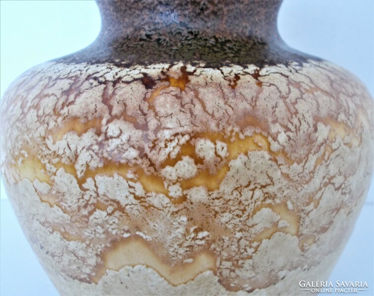 West German scheurich fat lava vase, mid century, retro, vintage, fat shape, 202-18