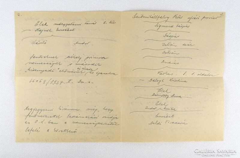 1J703 dr. Albert Bedő's letter from the prime minister's office, old paper, 1942