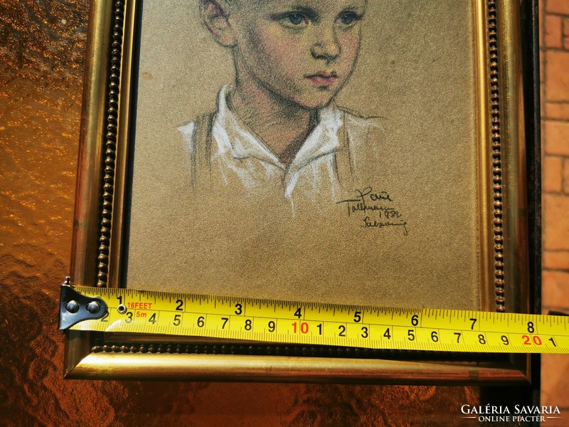Austrian boy, pastel portrait