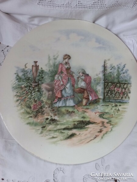 Spectacular faience plate, 30 cm