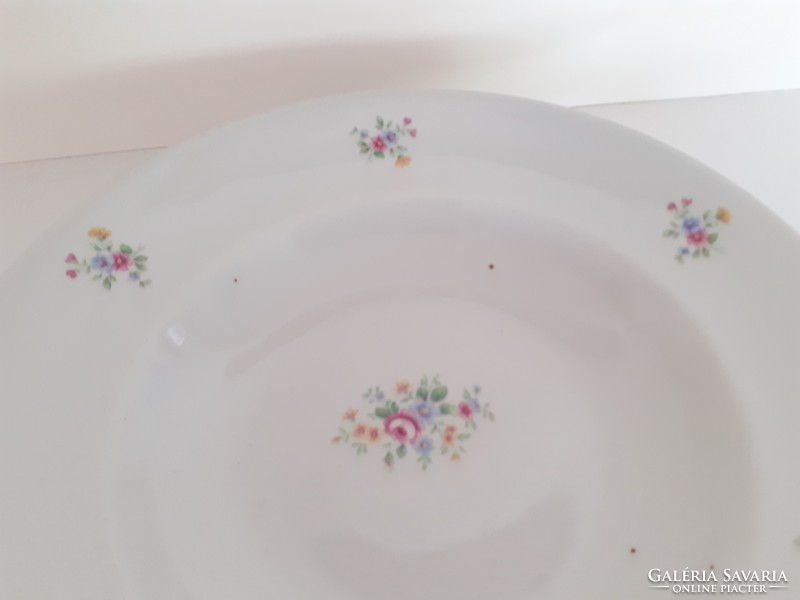 Old 3 pcs kp drasche porcelain flower plates