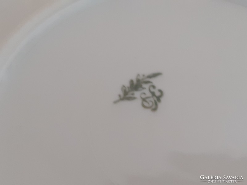 Régi 3 db KP Drasche porcelán virágos tányér