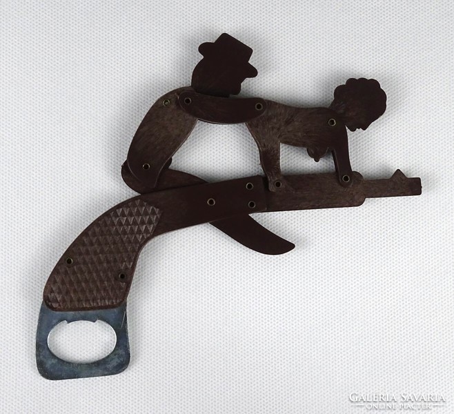 1J318 old spicy gun-shaped bottle opener (also) 16.5 Cm