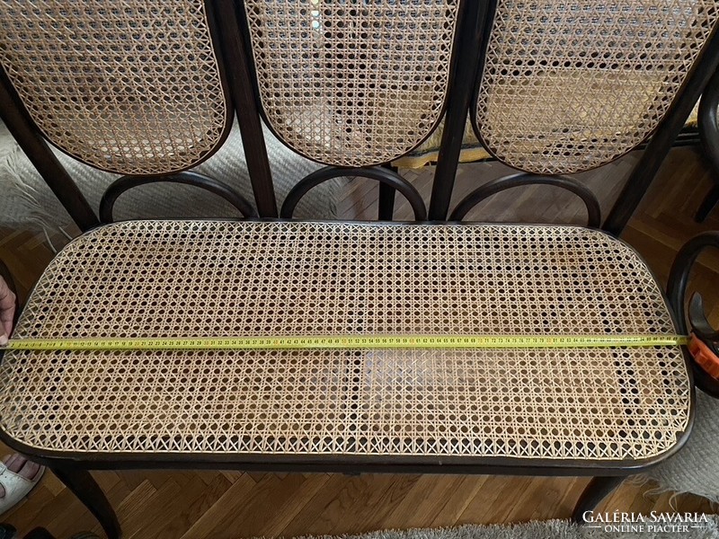 Thonet (characteristic?) Reeded bench