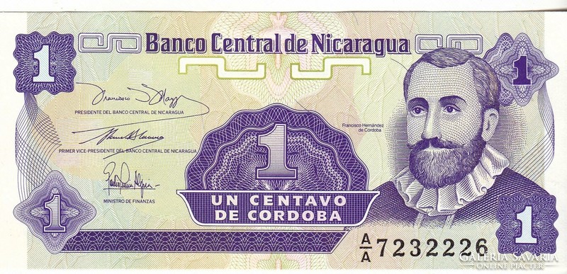 Nicaragua 1 centavo 1991 oz