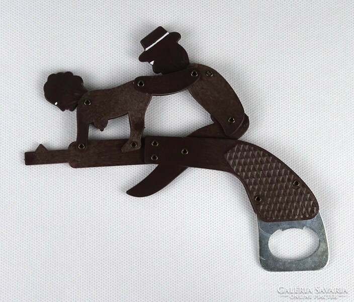 1J318 old spicy gun-shaped bottle opener (also) 16.5 Cm