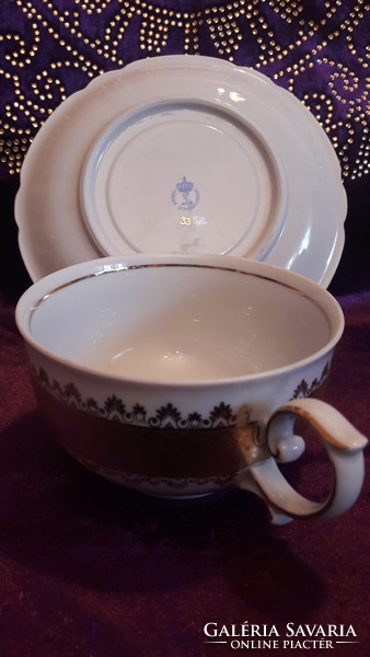 Porcelán teás csésze tányérral (L2477)