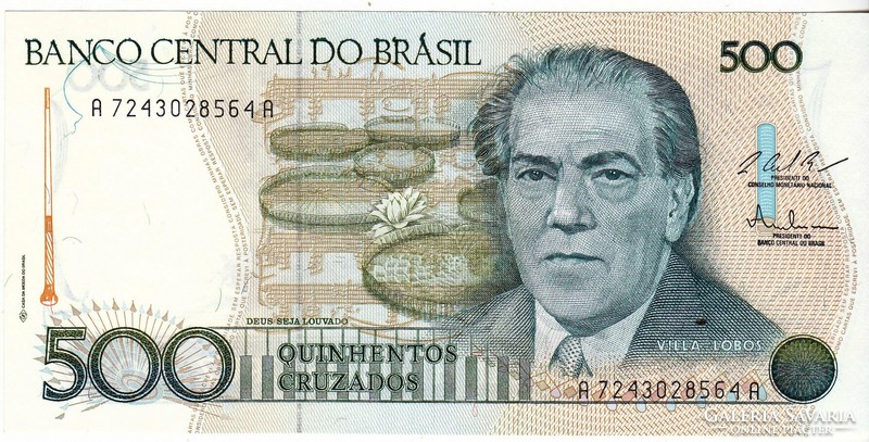 Brazília 500 Kruzeiró 1986 UNC