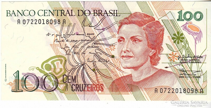 Brazília 100 Kruzeiró 1990 UNC