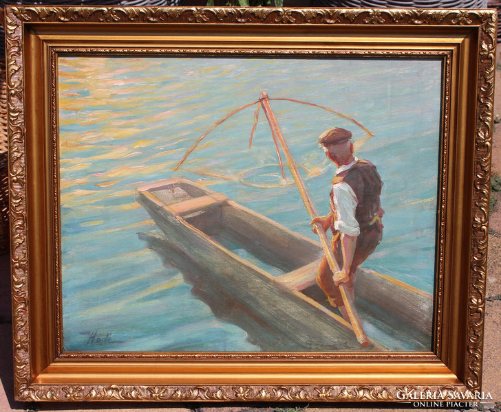 Hódi géza: old fisherman