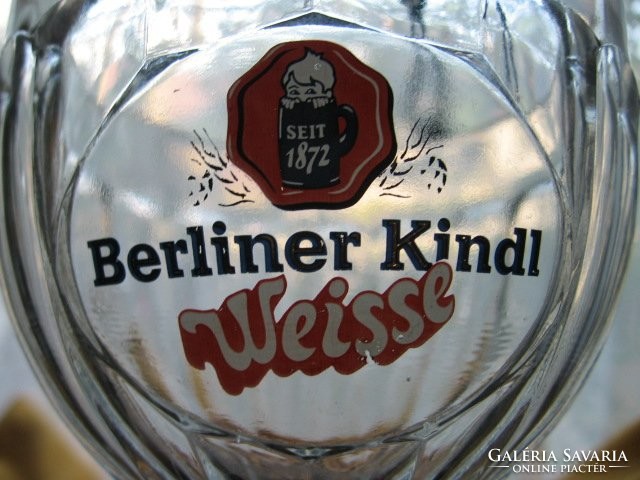 Gyűjtői retro sörös, fagyis kehely Berliner Kindl Weisse Rastal Pokal