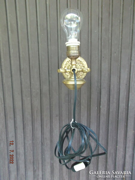 Old large copper table and wall lamp ------ tilting lamp - ship lamp ---33---
