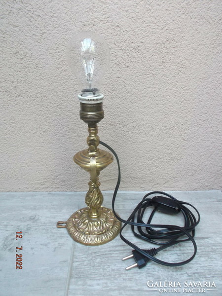 Old large copper table and wall lamp ------ tilting lamp - ship lamp ---33---