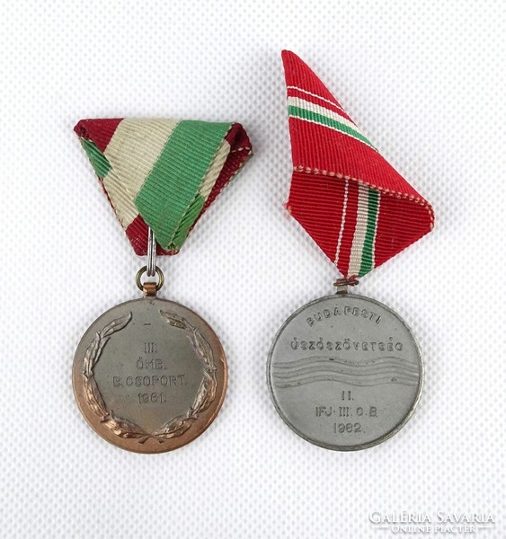 1J711 marked Szentesy water polo sports medal 2 pieces