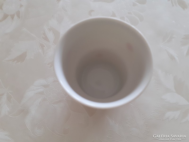 Retro Hollóházi porcelán piros pöttyös kávés csésze 1 db