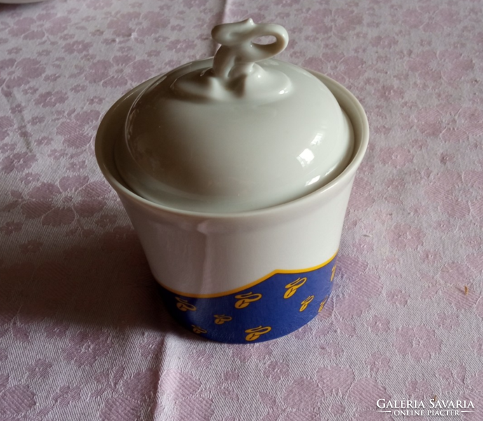 Hollóháza porcelain sugar bowl.