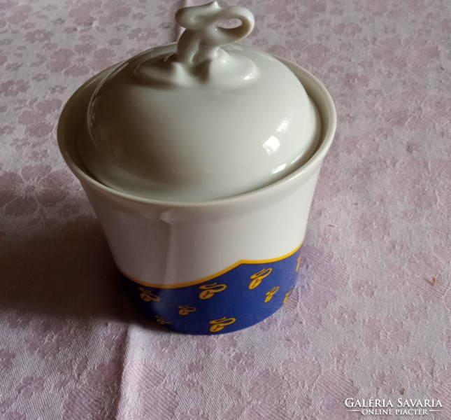 Hollóháza porcelain sugar bowl.