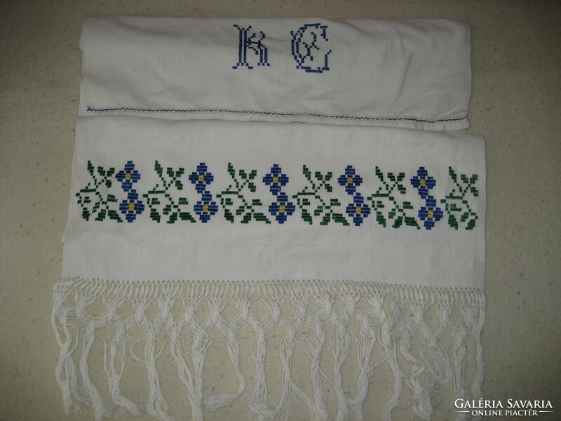 Old embroidered linen towels