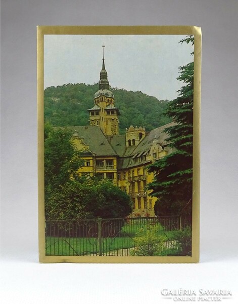 1J765 Hungarian confectionery Szerencs chocolate factory landscape gift box 1974