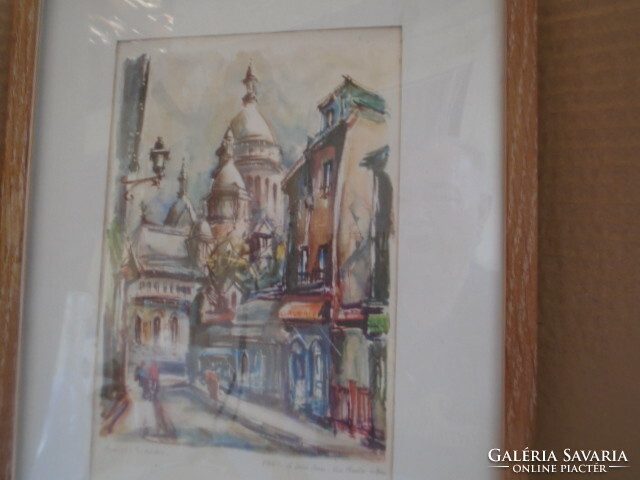 VILÁGHIRŰ Marius Girard Paris Signed Unframed Lithograph Select Print Clean MARIUS GIRARD