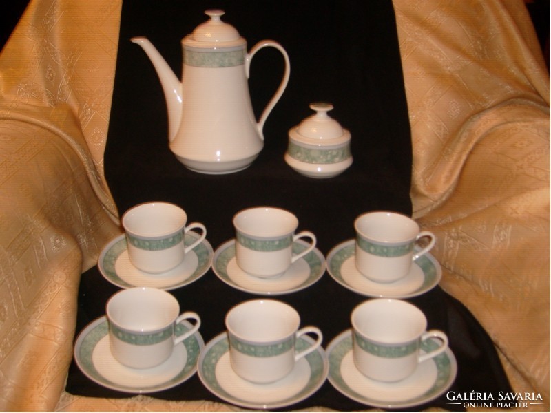 14-piece coffee / tea in a rare monarchy tasteful set, marked bohemia