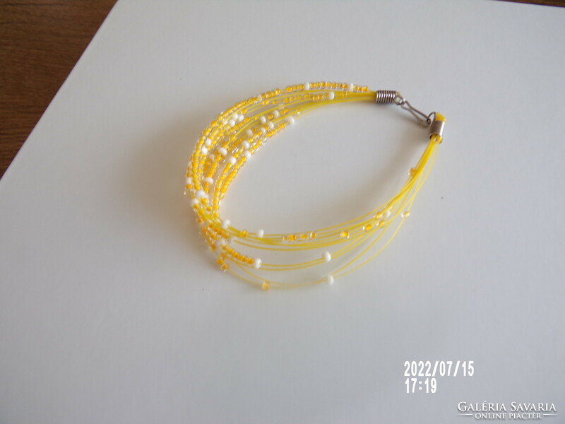 Sunny yellow small pearl bracelet + gift pendant