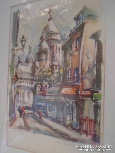 VILÁGHIRŰ Marius Girard Paris Signed Unframed Lithograph Select Print Clean MARIUS GIRARD