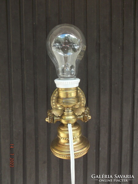 Old large copper table and wall lamp ------ tilting lamp - ship lamp -36-