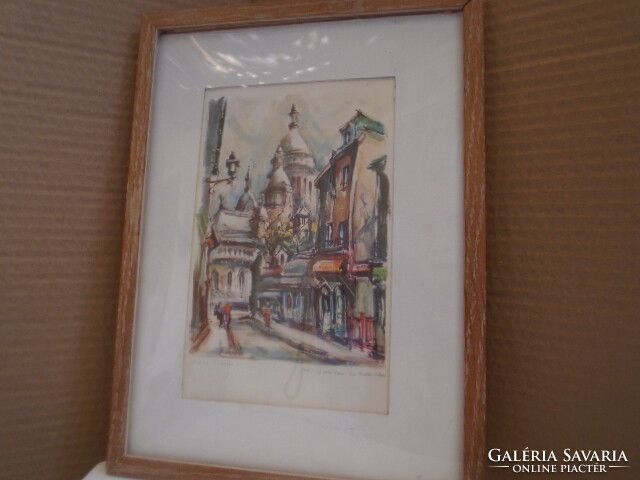 VILÁGHIRŰ Marius Girard Paris Signed Unframed Lithograph Select Print Clean MARIUS GIRARD