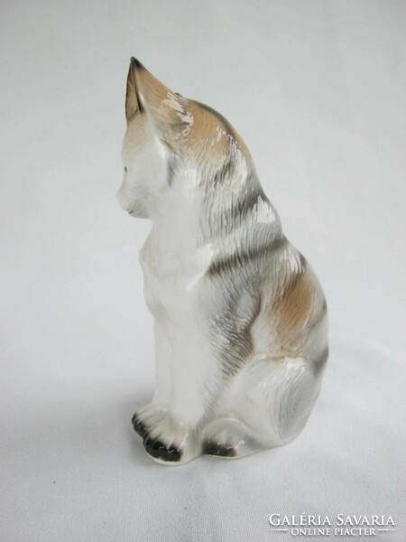 Retro ... Rudolf Kammer porcelán figura nipp macska cica