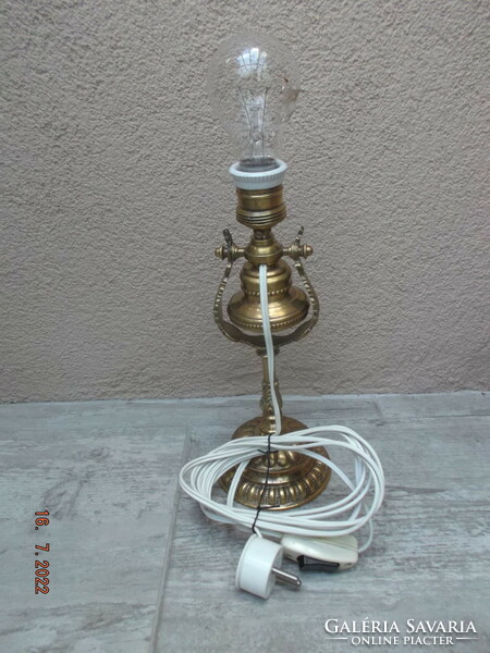 Old large copper table and wall lamp ------ tilting lamp - ship lamp -36-