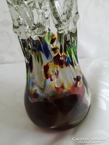 Openwork glass vase