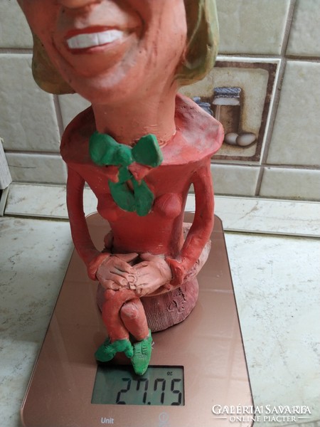 Ceramic statue of a well-known politician for sale!