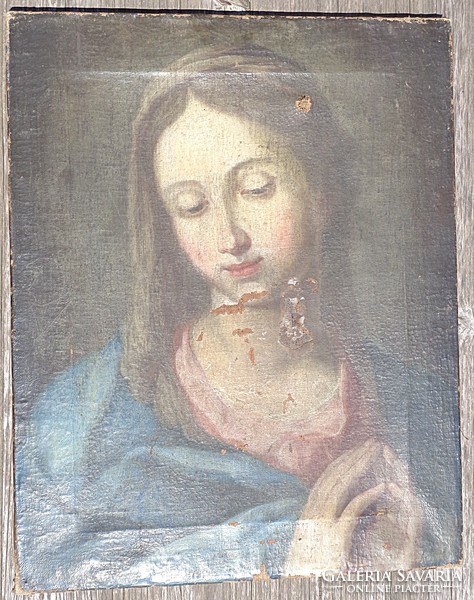 Mary, antique oil painting, probably 17th-18th century Century, Venice