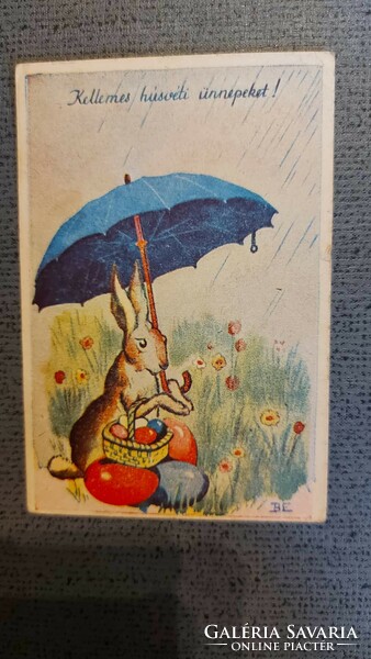 1950. évi Húsvéti képeslap