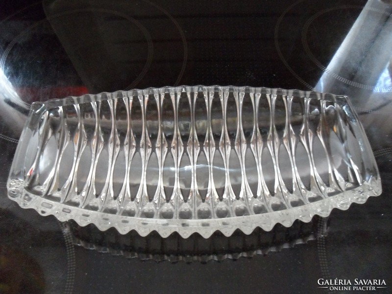 Crystal ribbed bowl, offering