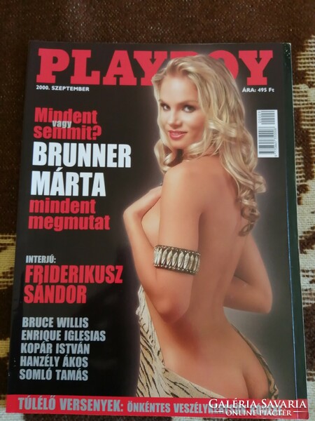 Playboy magazin 2 db Magyar kiadás. Brunner Márta, Szalontai Szilvi
