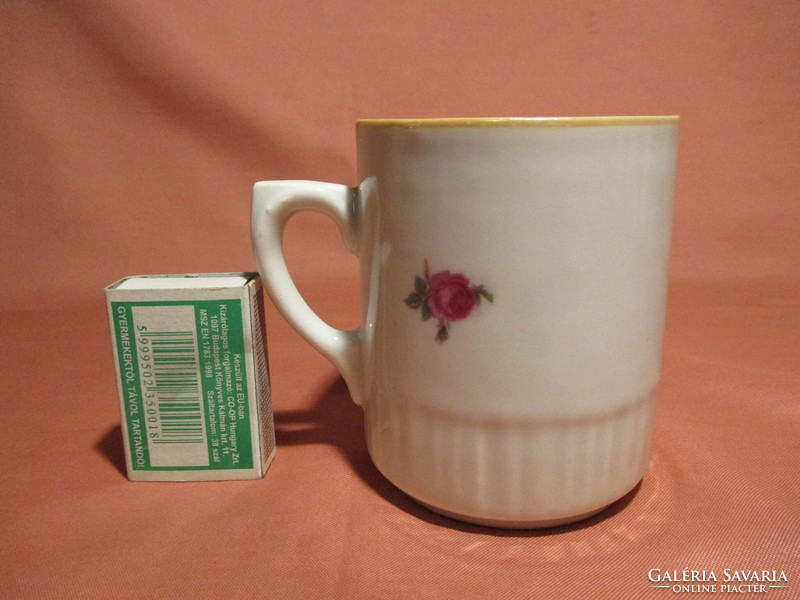 Pink Zsolnay skirted mug, cup
