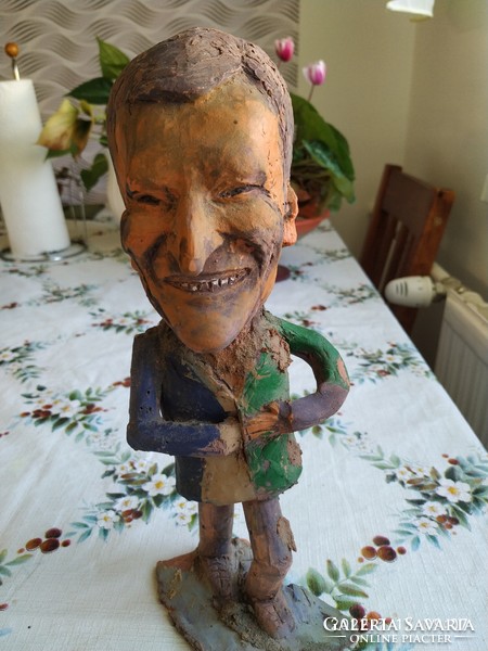 Ceramic statue of a well-known politician for sale!