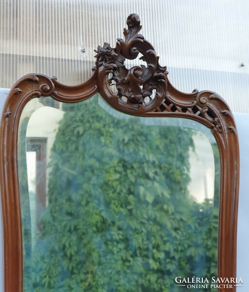 Barokk antik konzolasztal tükörrel