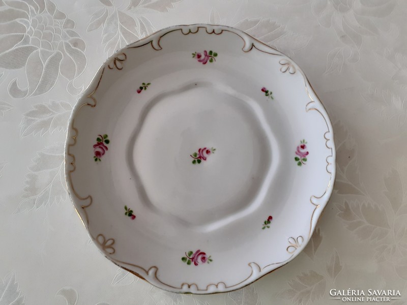 Regi Hólloháza porcelain baroque rose saucer 1 pc